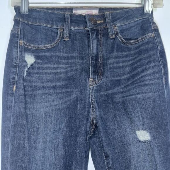 Womens Super High-Rise Ultimate Jegging Size 25 Distressed Denim Stretch Fabric - Picture 5 of 8